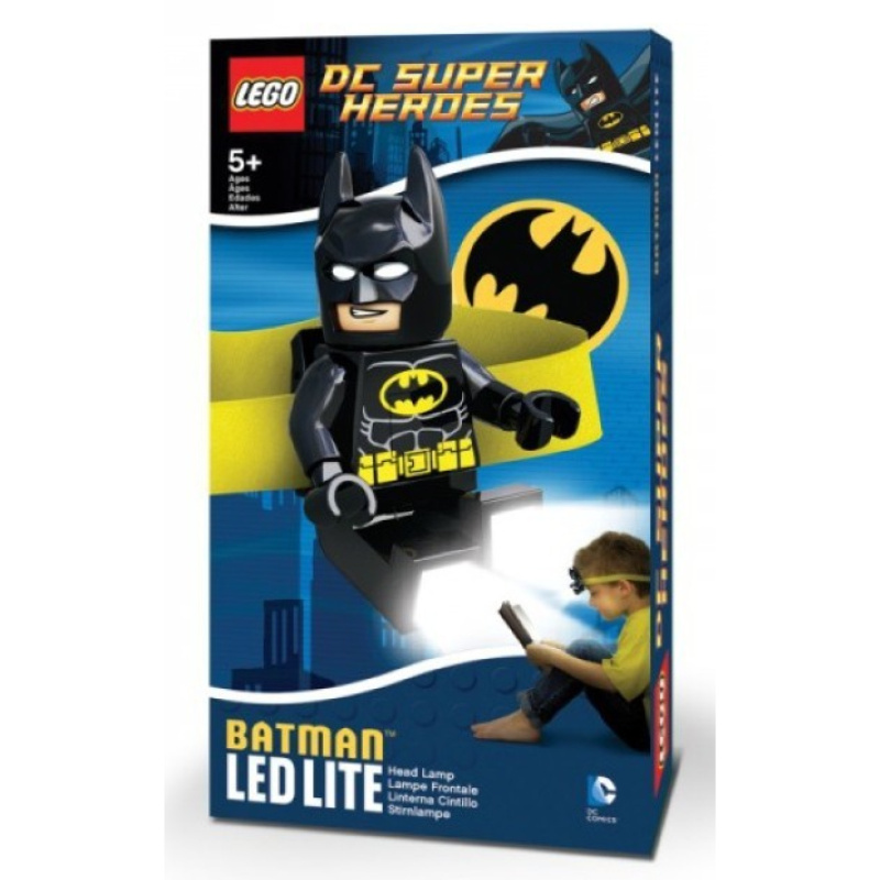 Lego led čelovka super heroes batman 8 cm