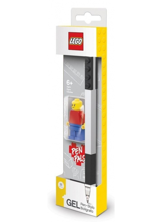 LEGO Gelové pero s minifigurkou, černé - 1 ks