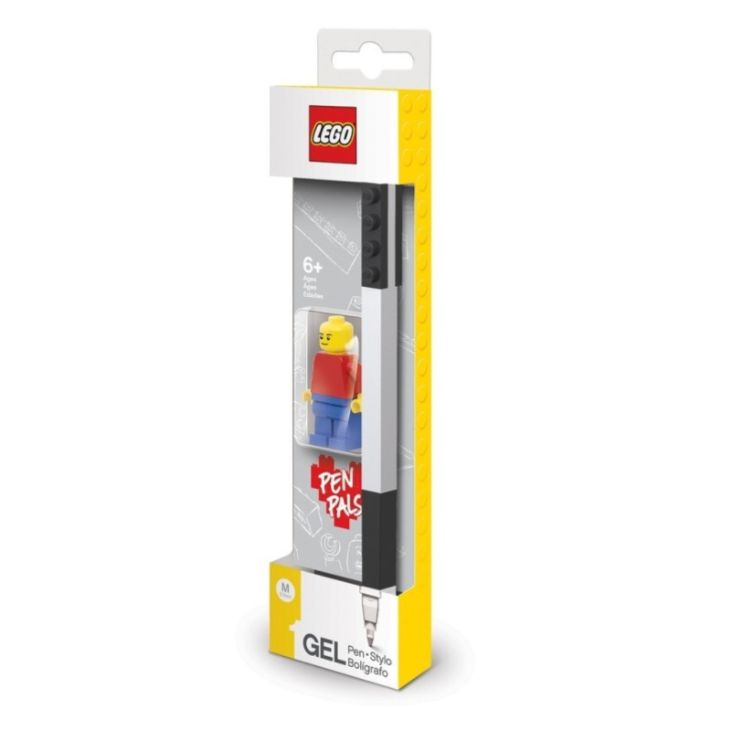 LEGO Gelové pero s minifigurkou, černé - 1 ks