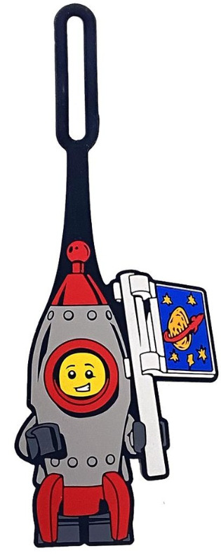 Lego jmenovka na zavazadlo – raketa