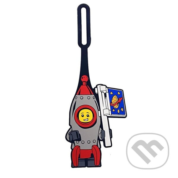 Lego jmenovka na zavazadlo – raketa