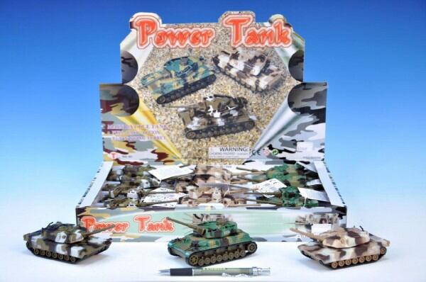Tank kov 12cm na zpětné natažení