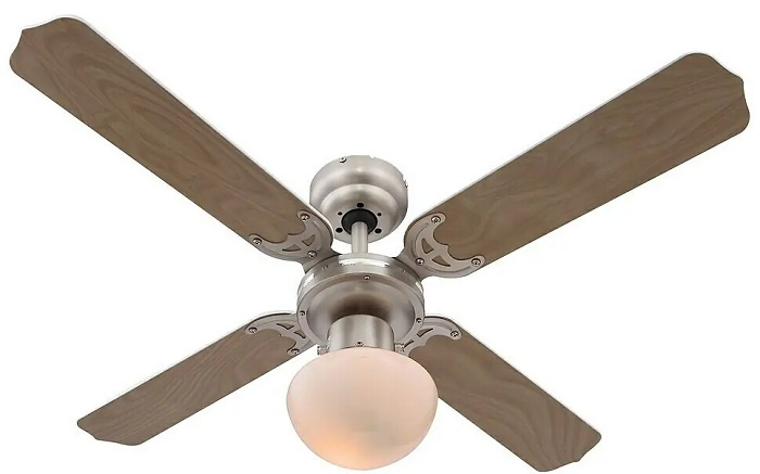 Stropní ventilátor s osvětlením Voltomat AIR Bungonia / 60 W / ø 105 cm / hnědá Varianta: ivi1