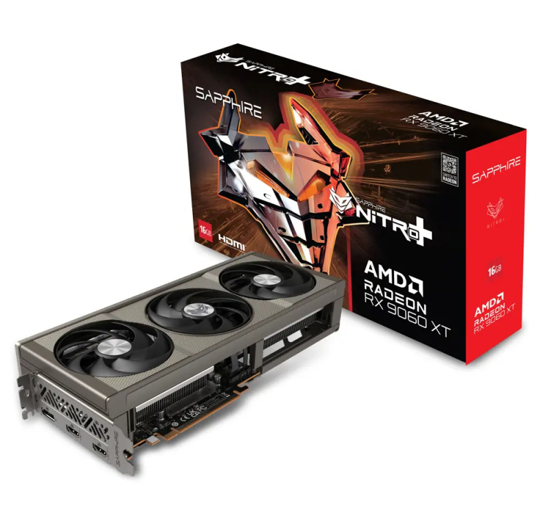 Sapphire NITRO+ AMD Radeon RX 9060 XT GAMING OC 16GB  (11350-01-20G) Černá