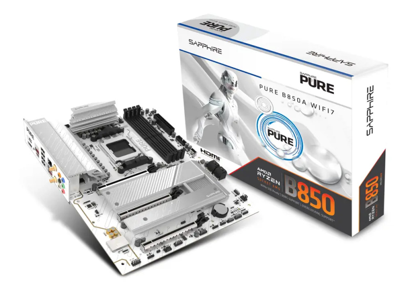 SAPPHIRE PURE B850A WIFI 7/AM5/ATX