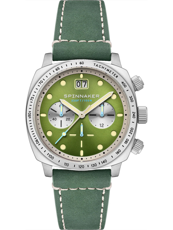 Spinnaker SP-5068-06 Hull Chronograph Shire Green 42mm 10ATM
