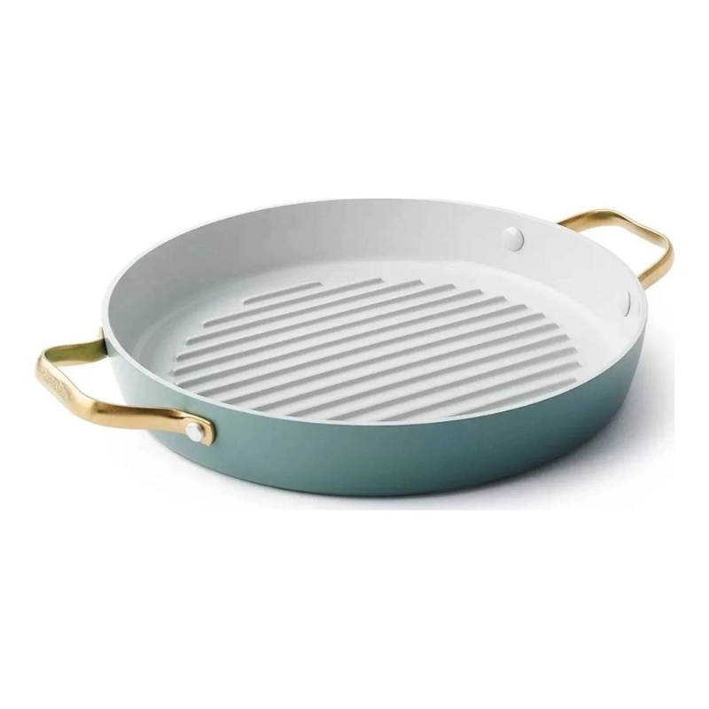 GreenPan Nepřilnavá keramická grilovací pánev Padova 28 cm, zelená CC002483-001