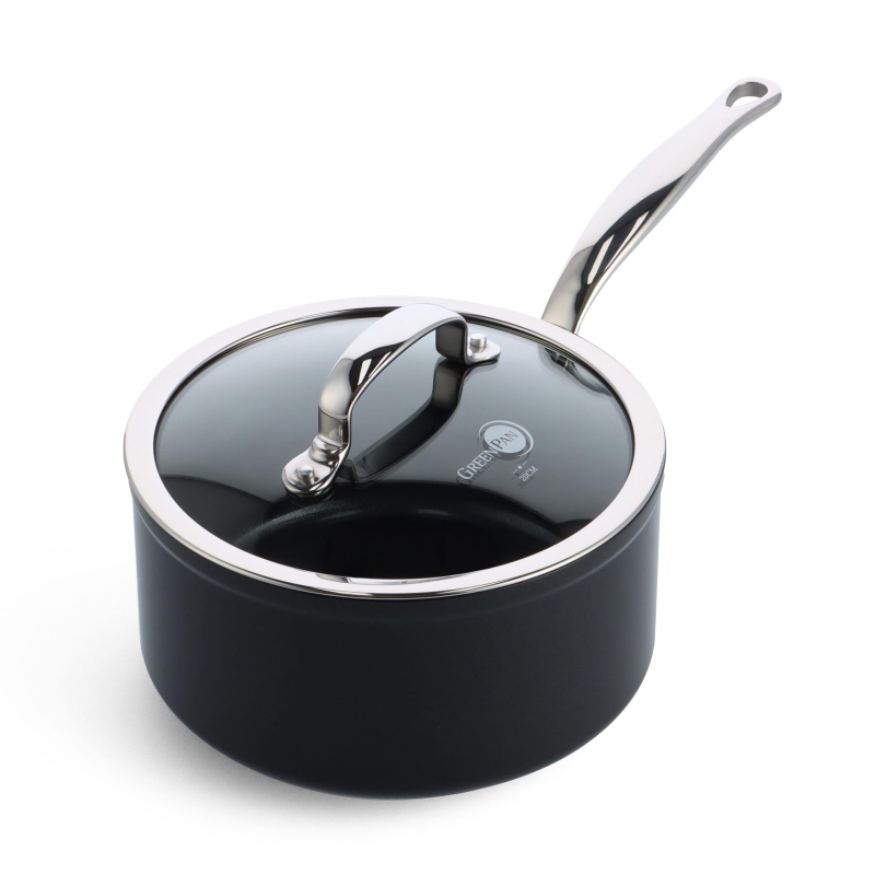 GreenPan GreenPan BARCELONA PRO omáčník 20 cm s poklicí, černá CC005332-001