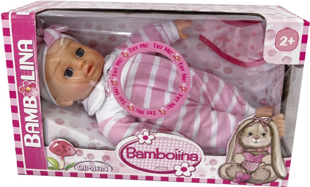 Alltoys Panenka Bambolina Bebe 34 cm s 50 českými slovy