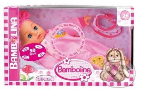 Alltoys Panenka Bambolina Bebe 34 cm s 50 českými slovy
