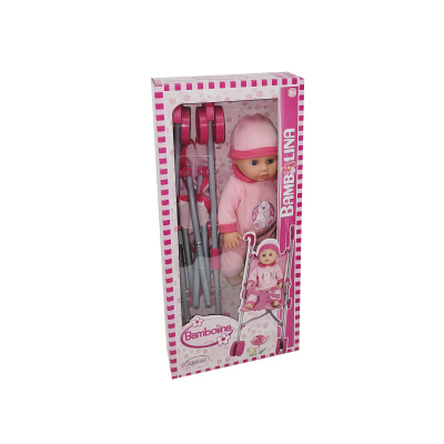 Panenka Bambolína s golfovým kočárkem