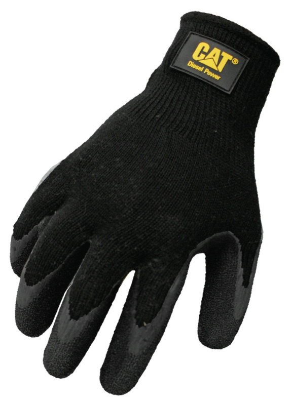 Caterpillar Rukavice CAT017400 z prodyšného úpletu s latexem na dlani a prstech, vel. L
