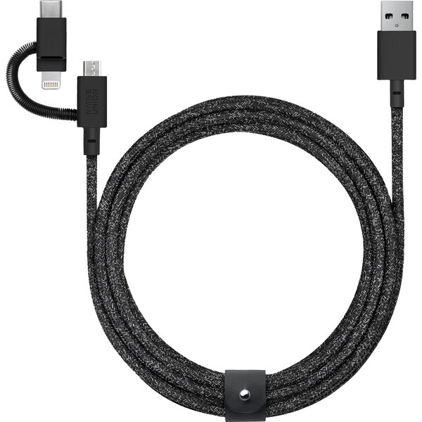 Native Union Belt Cable Universal USB-A/USB-C/Micro USB/Lightning kabel 2m cosmos