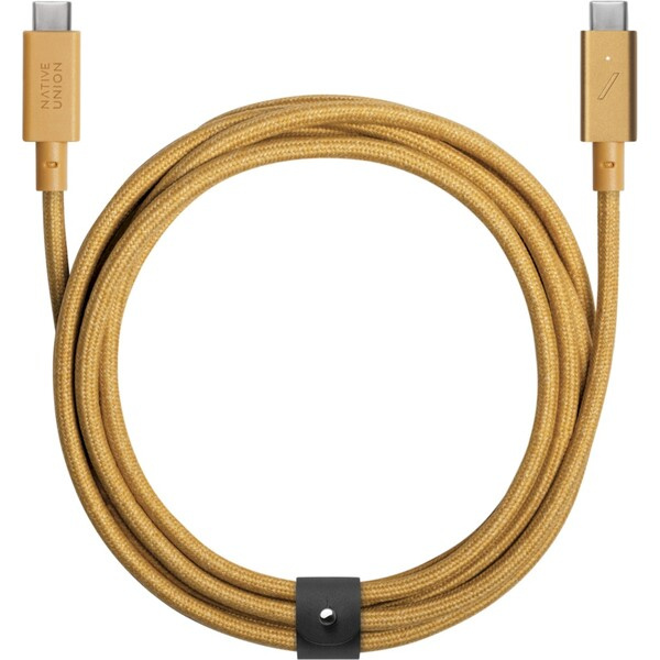Native Union Belt Cable Pro USB-C 240W nabíjecí kabel, 2,4m, béžový
