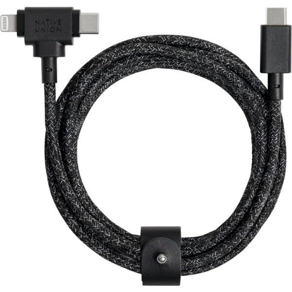 Native Union Belt Universal Cable (USB-C – Lighting/USB-C) 1,5 m, cosmos