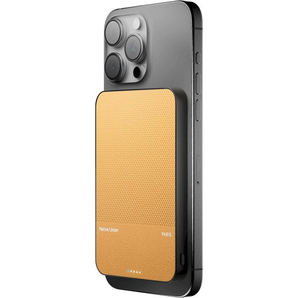 MagSafe powerbanka Native Union (Re)Classic 5000mAh - žlutá