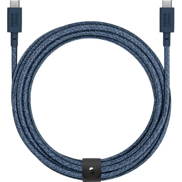 Native Union Belt Cable XL USB-C/USB-C kabel 3m, 100W modrý