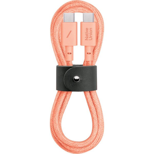 Native Union Belt Cable USB-C/USB-C kabel 1,2m, 60W meruňkový