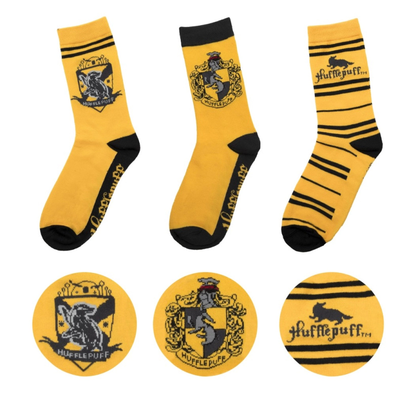 Cinereplicas Sada ponožek Harry Potter Mrzimor 3 páry žlutá