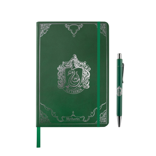 Harry Potter Set zápisník s perom Slizolin