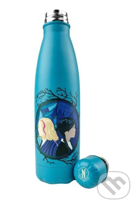 Wednesday Nerezová fľaša 500 ml - Wednesday a Enid
