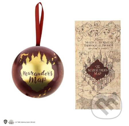 Harry Potter Vianočná dekorácia s puzzle - Záškodnícka mapa