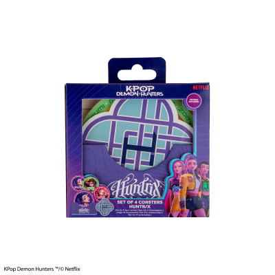 K-pop Demon Hunters set 4 podtácků (Huntrix)