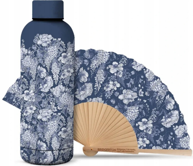 Bridgerton Set - White Wisteria (láhev 500 ml, vějíř)