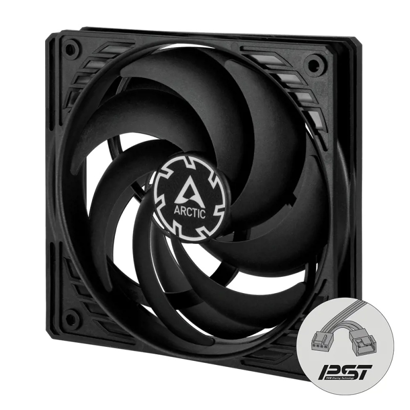 ARCTIC P12 Slim PWM PST ACFAN00187A Černá