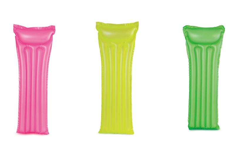 Mac Toys Nafukovací lehátko transparentní růžové