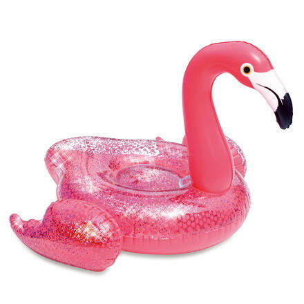 Mac Toys Nafukovací  plameňák se třpytkami
