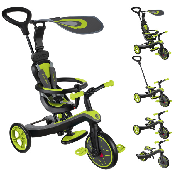 Globber Tříkolka dětská 4v1 - Lime Green