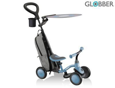 Globber Odrážedlo 3v1 Deluxe - Learning Bike, modrá