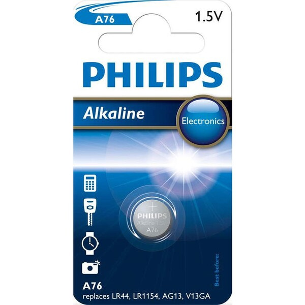 Philips Alkaline LR44 1ks A76/01B
