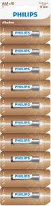 PHILIPS LR03AL10S/10 Entry Alkaline mikrotužkové baterie 10 kusů