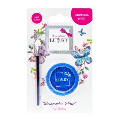 Lukky gelové oční stíny s holografickými třpytkami