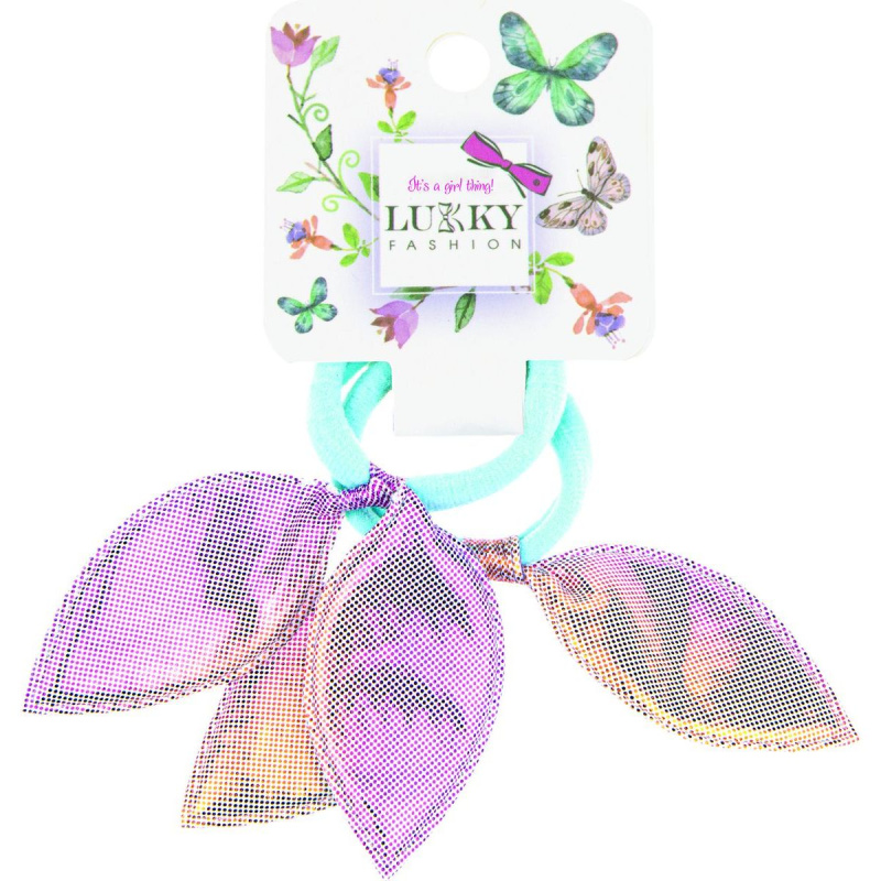 Lukky Fashion Gumičky set, třpytivé mašle, dvojbalení