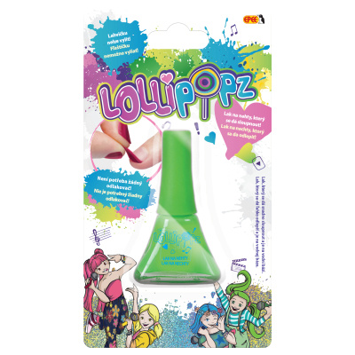 Lak na nehty Lollipopz displej zelený