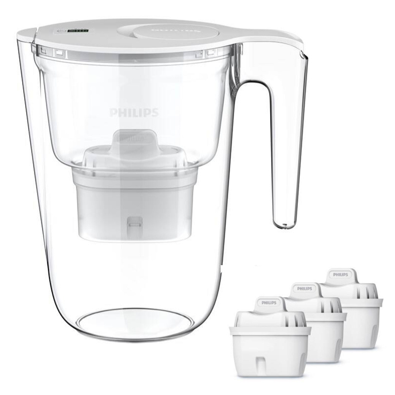 Philips AWP2953WHT3 X-Clean 3,4 l filtrační konvice s časovačem bílá + 3x filtr