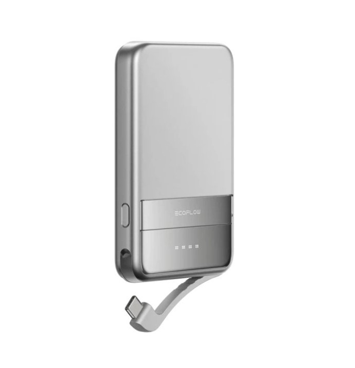 Powerbanka magnetická EcoFlow RAPID Magnetic 5 000 mAh stříbrná