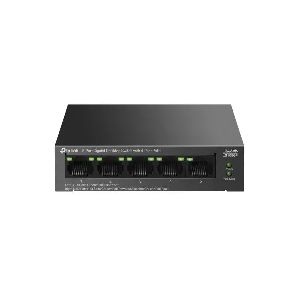 TP-Link LS105GP Šedá