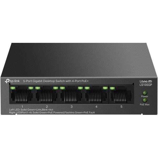 TP-Link LS105GP Šedá