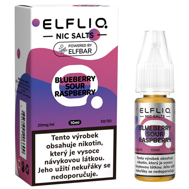 Elfliq Salt Raspberry Borůvka a malina 10ml (20mg)