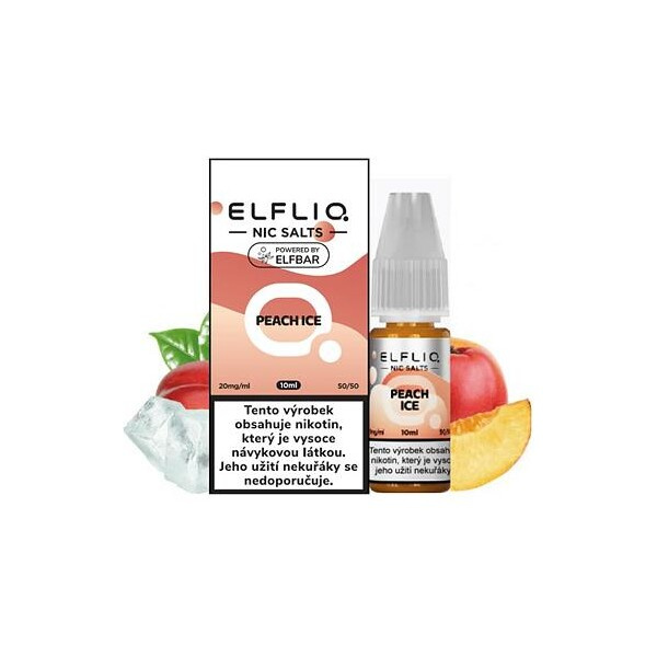 Elfliq Salt Ledový broskvový džus 10ml (20mg)