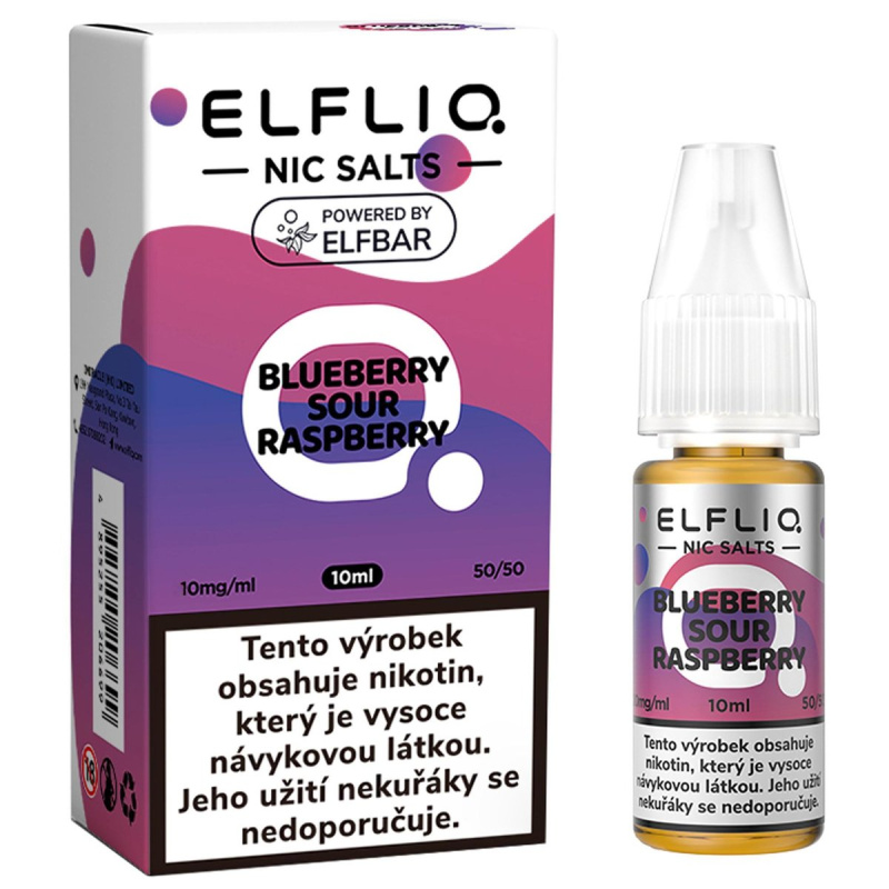 Elfliq Salt Raspberry Borůvka a malina 10ml (10mg)