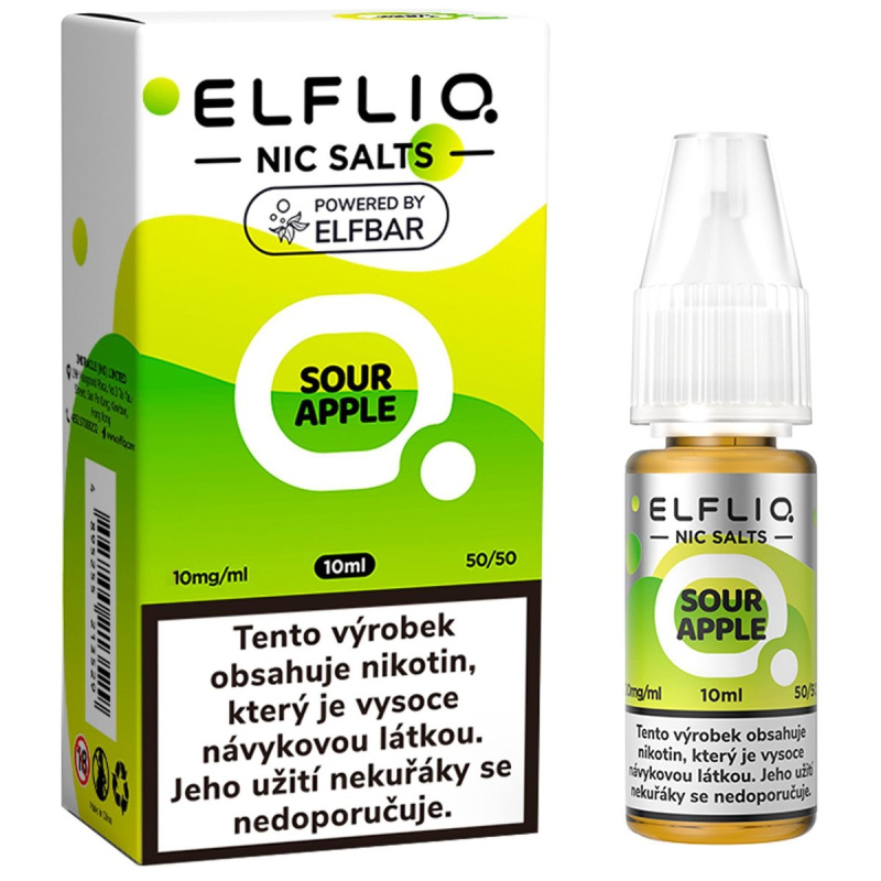 Elfliq Salt Nakyslé jablko 10ml (10mg)