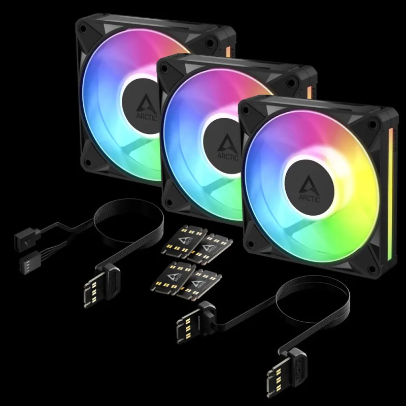 ARCTIC BioniX P12 A-RGB (Black) - 3 Pack