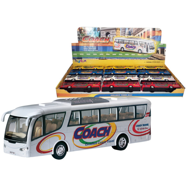 Kovový model - Autobus 4 druhy