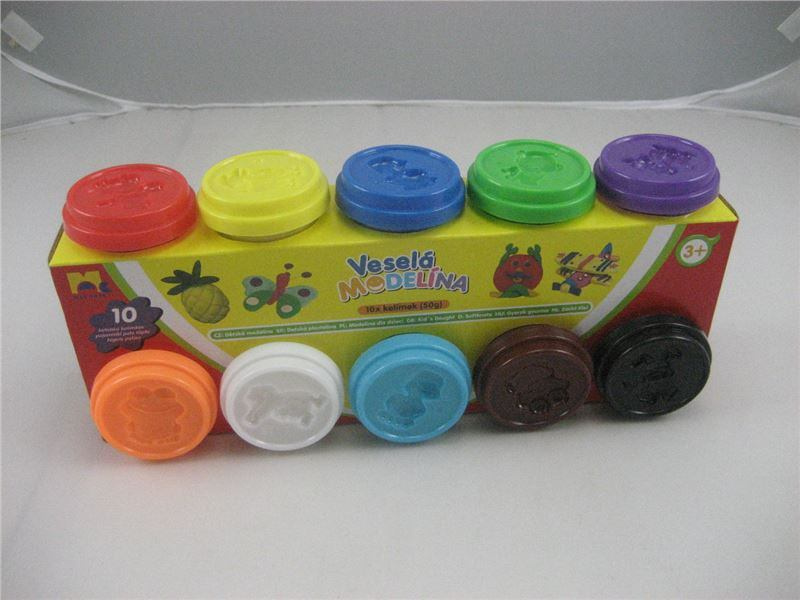 MAC TOYS Kids Toys Modelína 10x 50 g různé barvy