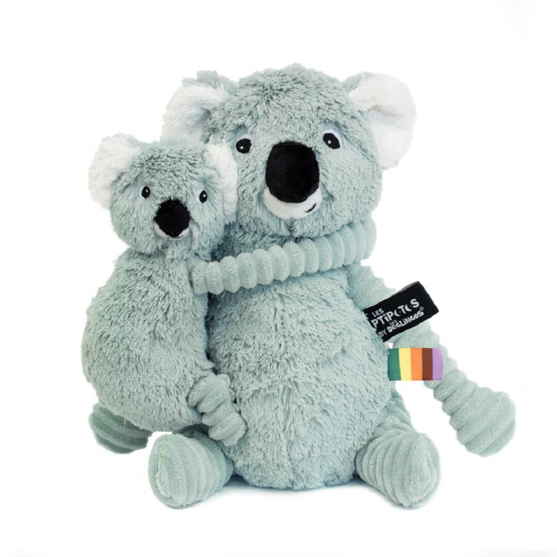 PTIPOTOS Plyšová koala Trankilou mátová - máma s miminkem